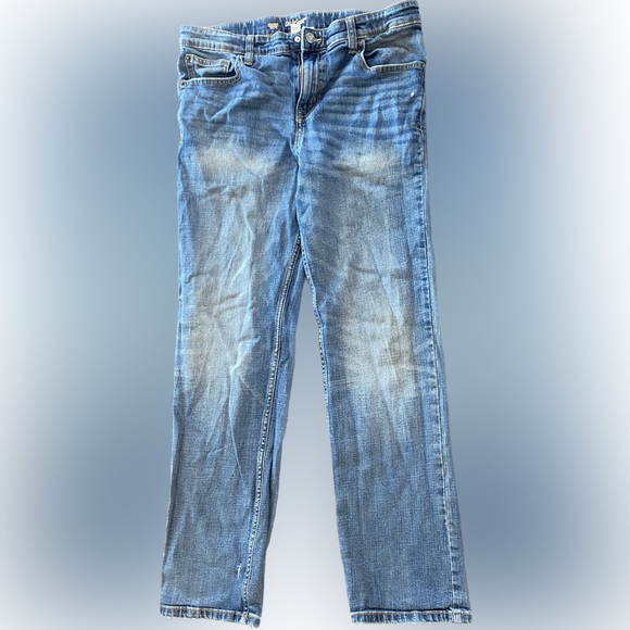 Cat & Jack Other - Cat & Jack Straight Leg Denim Jeans 16 Husky adjustable Broken-In Destruction